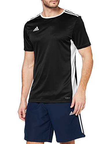 adidas Entrada 18 JSY T-Shirt, Hombre, Black/White, M adidas Entrada 18 JSY T-Shirt, Hombre, Black/White, M