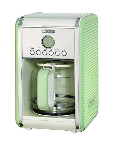 Ariete 1342 Cafetera de goteo vintage, 2000 W, ACERO INOXIDABLE, Verde