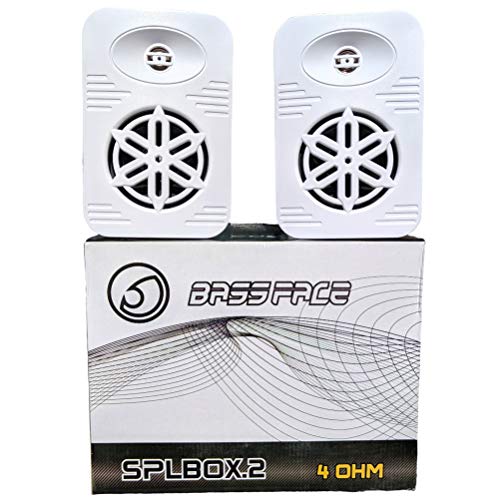 BASS Face SPLBOX.2P par de Fundas Impermeables Blancas de 2 vías 200 vatios rms 400 vatios máximo Piscina casa Barco Restaurante Hotel Pub, Pareja BASS Face SPLBOX.2P par de Fundas Impermeables Blancas de 2 vías 200 vatios rms 400 vatios máximo Piscina casa Barco Restaurante Hotel Pub, Pareja