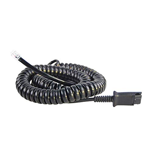 BeMatik - Cable Compatible con Plantronics QD a teléfono RJ9 para Cisco 7900