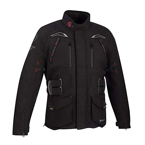 Bering Chaqueta moto QUEBEC Negro, Negro, XL Bering Chaqueta moto QUEBEC Negro, Negro, XL