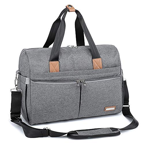 Bolsa Maternal de Pañales RUVALINO, Gran Bolso de Viaje, para el Carrito del Bebé, Elegante para Mamá y Papá, Cambiador de Bebé Convertible para Niños y Niñas con Bolsillos Independientes (gris) Bolsa Maternal de Pañales RUVALINO, Gran Bolso de Viaje, para el Carrito del Bebé, Elegante para Mamá y Papá, Cambiador de Bebé Convertible para Niños y Niñas con Bolsillos Independientes (gris)