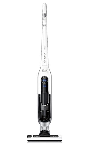 Bosch BBH625W60 Athlet - Aspirador escoba (autonomía hasta 60 min, tecnología SensorBagless, batería ion-litio de 25,2 V), color blanco Bosch BBH625W60 Athlet - Aspirador escoba (autonomía hasta 60 min, tecnología SensorBagless, batería ion-litio de 25,2 V), color blanco