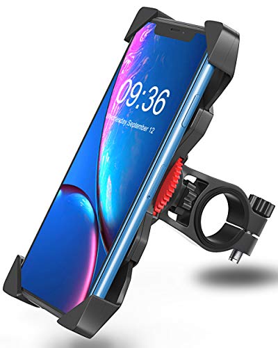 Bovon Soporte Movil Bicicleta, Anti Vibración Soporte Movil Bici Montaña con 360° Rotación para Moto Cochecito, Universal Manillar para iPhone X XS Max XR 8 Plus 7 6s Samsung y 3.5"-6.5" Smartphones Bovon Soporte Movil Bicicleta, Anti Vibración Soporte Movil Bici Montaña con 360° Rotación para Moto Cochecito, Universal Manillar para iPhone X XS Max XR 8 Plus 7 6s Samsung y 3.5"-6.5" Smartphones