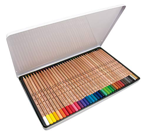 Caja metálica 36 lápices de colores con mina grande Ø3,3 mm 213, multicolor