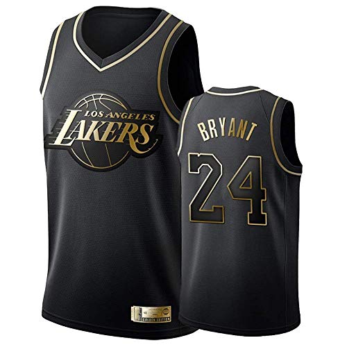 Camiseta de Baloncesto para Hombre, Los Angeles Lakers #24 Kobe Bryant. Bordado Swingman Transpirable y Resistente al Desgaste Camiseta para Fan (Black-2, L) Camiseta de Baloncesto para Hombre, Los Angeles Lakers #24 Kobe Bryant. Bordado Swingman Transpirable y Resistente al Desgaste Camiseta para Fan (Black-2, L)