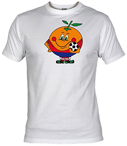 Camiseta Naranjito Adulto/niño EGB ochenteras 80´s Retro (XL, Blanco) Camiseta Naranjito Adulto/niño EGB ochenteras 80´s Retro (XL, Blanco)