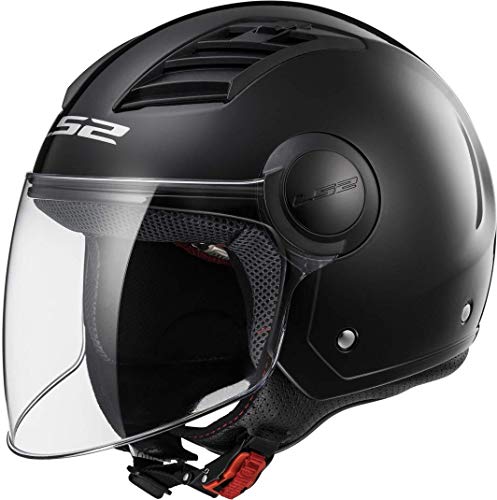 CASCO JET LS2 AIRFLOW NEGRO MATE - Talla M