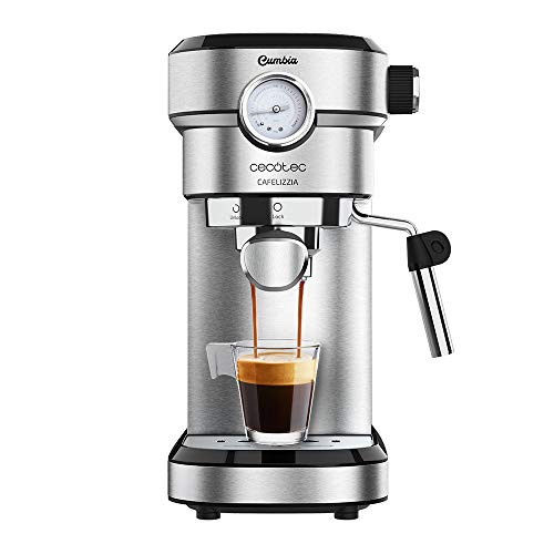 Cecotec Cafetera express Cafelizzia 790 Steel Pro. Acero Inoxidable, Sistema Thermoblock, 20 Bares, ModoAuto 1 y 2 Cafés, Vaporizador Orientable, Conducto de agua para Infusiones Cecotec Cafetera express Cafelizzia 790 Steel Pro. Acero Inoxidable, Sistema Thermoblock, 20 Bares, ModoAuto 1 y 2 Cafés, Vaporizador Orientable, Conducto de agua para Infusiones