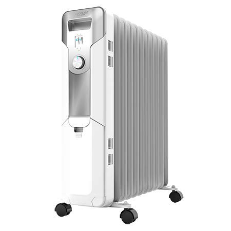 Cecotec Radiador de Aceite Ready Warm 5700 Space. 11 Módulos, Bajo Consumo, Termostato Regulable, 3 Niveles de Potencia, Sistema Antivuelco, Fácil Transporte, 2500 W Cecotec Radiador de Aceite Ready Warm 5700 Space. 11 Módulos, Bajo Consumo, Termostato Regulable, 3 Niveles de Potencia, Sistema Antivuelco, Fácil Transporte, 2500 W