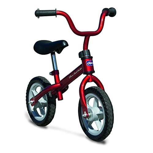 Chicco First Bike - Bicicleta sin pedales con sillín regulable, color rojo, 2-5 años