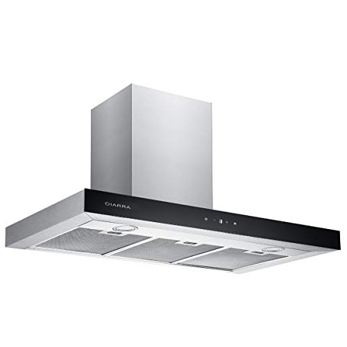 CIARRA CBCS9102 Campana Extractora 90cm 550m³/h 100W - Control Táctil - 3 Velocidades - Evacuación al Exterior y Recirculación Interna por Filtro de Carbón CBCF003 - Acero Inoxidable Plata CIARRA CBCS9102 Campana Extractora 90cm 550m³/h 100W - Control Táctil - 3 Velocidades - Evacuación al Exterior y Recirculación Interna por Filtro de Carbón CBCF003 - Acero Inoxidable Plata