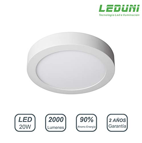 DOWNLIGHT PANEL SUPERFICIE LED CIRCULAR 20W plafon Redondo Para Techo y Pared Mejor Precio LUZ BLANCA FRIA DOWNLIGHT PANEL SUPERFICIE LED CIRCULAR 20W plafon Redondo Para Techo y Pared Mejor Precio LUZ BLANCA FRIA