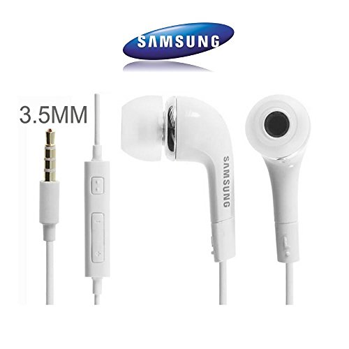 EHS64AVFWE - Auriculares in-Ear para Samsung Galaxy S7, S6 Edge Plus, S5 Mini, S4 I9500, S4 Mini I9190, Color Blanco