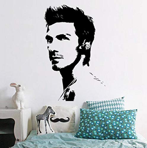 Etiqueta de la pared Famoso futbolista David Beckham fashion art Vinilo adhesivos de pared sala de estar dormitorio tatuajes de pared decoración para el hogar 43X68 CM
