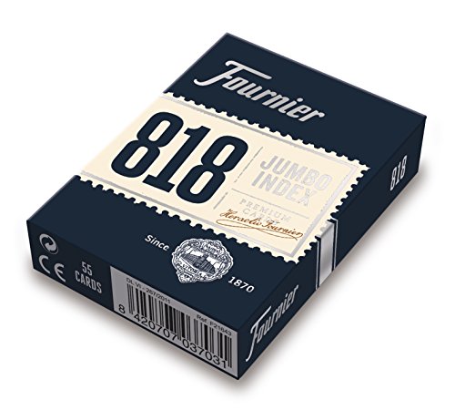 Fournier 818-55 - Baraja Poker en Inglés (55 Cartas), Surtido Fournier 818-55 - Baraja Poker en Inglés (55 Cartas), Surtido