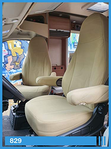 Fundas de asiento compatibles con conductor y copiloto de caravana FB:829.