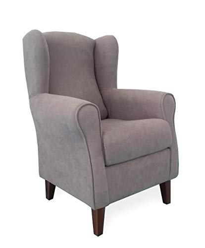 Gasten a gusto Sillón Butaca Orejera- Tela Anti-Manchas (Acualine), tamaño reducido para salón o Dormitorio. (Medidas : 103 * 74 * 78 cm.) para Ver la TV, Leer o Lactancia.… Gris Gasten a gusto Sillón Butaca Orejera- Tela Anti-Manchas (Acualine), tamaño reducido para salón o Dormitorio. (Medidas : 103 * 74 * 78 cm.) para Ver la TV, Leer o Lactancia.… Gris