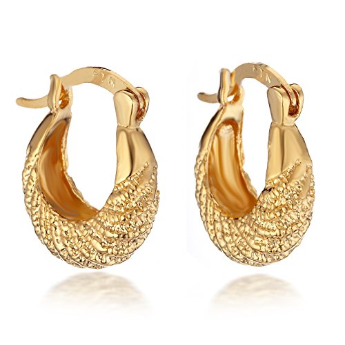Gemini Mujer 18K Oro Amarillo Relleno Relleno Aro Pendientes Huggie Para Mujeres Día De San Valentín Gm067 Gemini Mujer 18K Oro Amarillo Relleno Relleno Aro Pendientes Huggie Para Mujeres Día De San Valentín Gm067