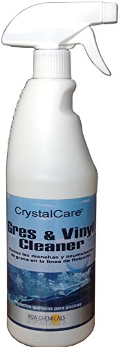 Gres & Vinyl Cleaner limpiador de línea de flotación en piscinas de gresite, liner-vinilo, pintadas y fibra de vidrio. Botella 750 ml