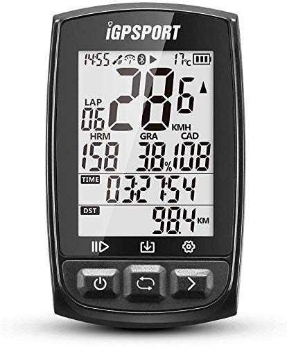 iGPSPORT iGS50E (versión española) - Ciclo computador GPS Bicicleta Ciclismo. Cuantificador grabación de Datos y rutas. Pantalla 2.2" Anti-Reflejo. Conexión Sensores Ant+/2.4G. Bluetooth IPX7