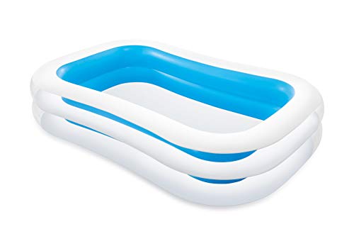 Intex 56483NP - Piscina hinchable rectangular 262 x 175 x 56 cm, 770 litros (Colores surtidos: azul o verde)