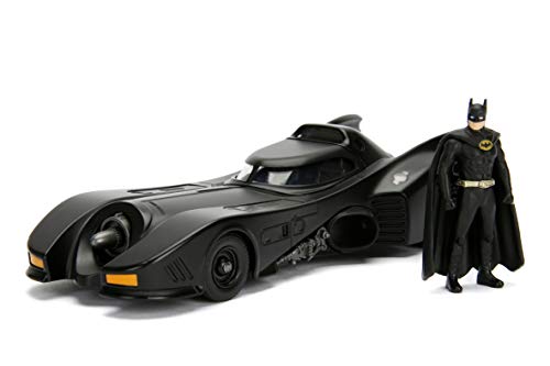 Jada- Batmóvil Coche Metal 1989 1:24 coleccionismo, Color negro (253215002) Jada- Batmóvil Coche Metal 1989 1:24 coleccionismo, Color negro (253215002)