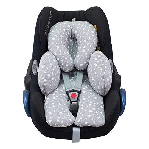 JANABEBE Reductor Universal Bebe Silla de Coche y Paseo 3 piezas (White Star)