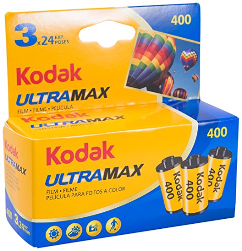 Kodak KOD102201 - Película negativo color (35mm, ultra max gc 400-24 tripack) multicolor