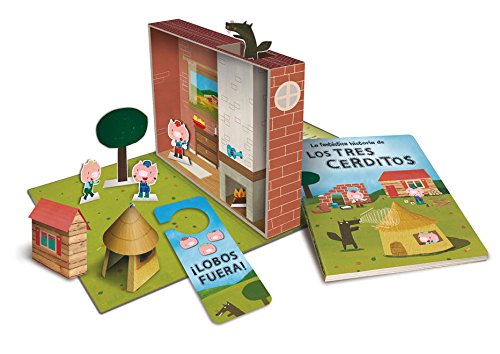La fantástica historia de Los Tres Cerditos: (Contiene un libro, troqueles de los personajes del cuento, 4 escenarios y un colgador para la puerta) (La fantastica historia de...) La fantástica historia de Los Tres Cerditos: (Contiene un libro, troqueles de los personajes del cuento, 4 escenarios y un colgador para la puerta) (La fantastica historia de...)