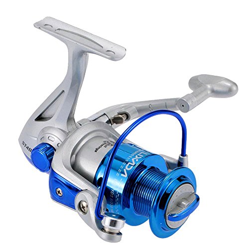 Lixada Carrete de Pesca Spinning 8BB Rodamientos de Bolas Intercambiable Mano Izquierda/Derecha Manija Plegable ST4000 5.1: 1