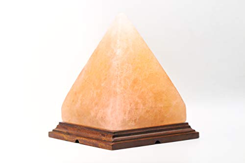 Magic Salt ® Sal rosa del Himalaya GRANDE forma de pirámide de cristal de roca LAMPARA NATURAL HEALING IONIZANTES lámpara de sal