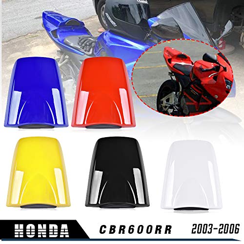 Motocicleta CBR 600RR Cubierta del asiento trasero del capó ABS Plásticos para Honda CBR600RR CBR 600 RR 2003 2004 2005 2006 (rojo)