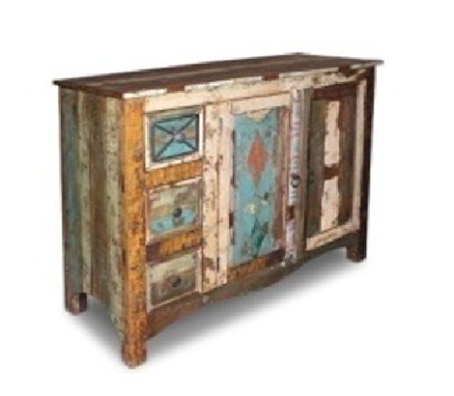 mueble aparador,vitrina consola vintage de madera maciza de mango mueble aparador,vitrina consola vintage de madera maciza de mango
