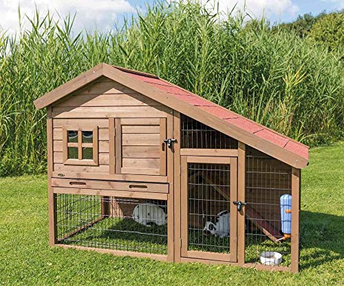 Natura Casa de Madera Con Parcela De Conejos 151x107x80 Cm, Acción, Conejos, Roedores Natura Casa de Madera Con Parcela De Conejos 151x107x80 Cm, Acción, Conejos, Roedores