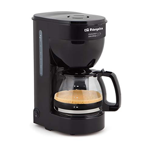 Orbegozo CG 4014 - Cafetera goteo 6 tazas, jarra de cristal de 0,6 litros de capacidad, 650 W de potencia Orbegozo CG 4014 - Cafetera goteo 6 tazas, jarra de cristal de 0,6 litros de capacidad, 650 W de potencia