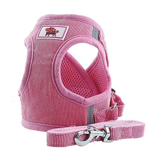 PET SPPTIES Tela de Malla Chaleco para Perros Arnés Suave Ajustable cómodo para Cachorros, Perros Pequeños y Gatos PS042 (S, Pink) PET SPPTIES Tela de Malla Chaleco para Perros Arnés Suave Ajustable cómodo para Cachorros, Perros Pequeños y Gatos PS042 (S, Pink)