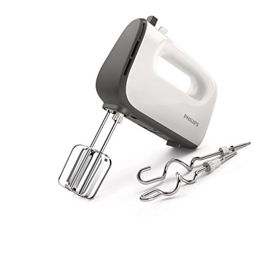 Philips Daily HR3740/00 - Batidora Amasadora, 450 W, 5 Velocidades, Color Blanco Philips Daily HR3740/00 - Batidora Amasadora, 450 W, 5 Velocidades, Color Blanco