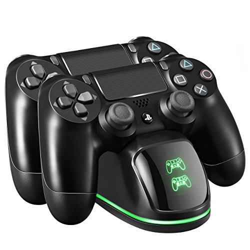PICTEK Cargador Mando PS4, Soporte Mando ps4 USB con LED Indicador, Estación de Carga ps4, Compatible con Playstation4, PS4, PS4 Pro, PS4 Slim PICTEK Cargador Mando PS4, Soporte Mando ps4 USB con LED Indicador, Estación de Carga ps4, Compatible con Playstation4, PS4, PS4 Pro, PS4 Slim