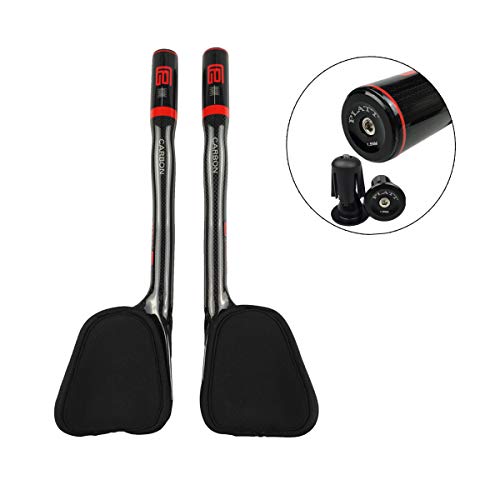 PLATT Manillar de bicicleta de Triatlón 3K Carbono Tri Bar apoyabrazos TT manillar para MTB bicicleta de carretera, 31,8 mm PLATT Manillar de bicicleta de Triatlón 3K Carbono Tri Bar apoyabrazos TT manillar para MTB bicicleta de carretera, 31,8 mm
