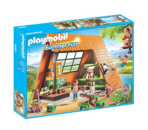 Playmobil Campamento de Verano- Camping Lodge Playset, Multicolor, Miscelanea (6887)