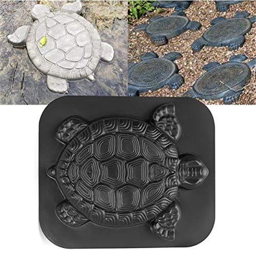 Prosperveil - Molde de plástico para Hacer Caminos, 40 x 40 cm, para hormigón, pavimento, Piedras, Bricolaje, moldes para Caminar en el Patio, Tortoise Shape