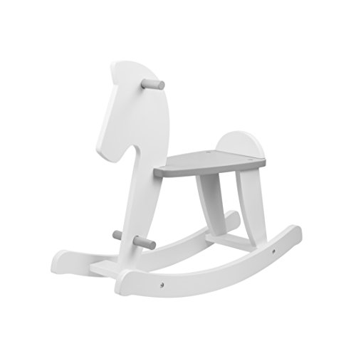 Puckdaddy Cheval à bascule Blanc/gris Puckdaddy Cheval à bascule Blanc/gris