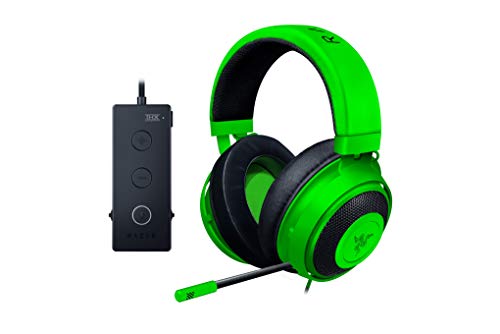 Razer Kraken Tournament Edition - Auriculares Gaming, con Cable, Control de Audio y THX Spatial Audio, Alámbrico, Verde