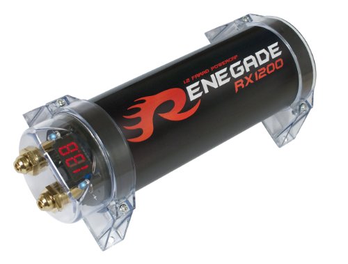 Renegade Condensador de Potencia (1,2 fared Capacidad con 4 dígitos voltímetro Pantalla