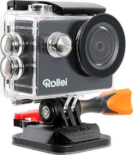 Rollei 300 Plus - Videocámara de acción HD (Pantalla de 2", WiFi, 30 fps, Sumergible hasta 40 m), Color Negro y Naranja