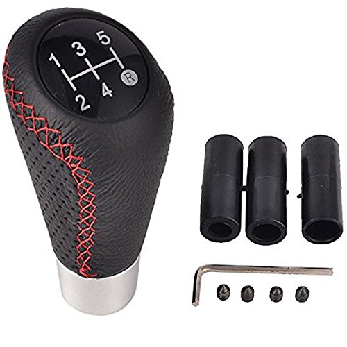 Semoss Universal Manual Pomo Palanca Cambios 5 Marchas con 3 Adaptadores 8mm 10mm 12mm para la mayoría de los Coches Semoss Universal Manual Pomo Palanca Cambios 5 Marchas con 3 Adaptadores 8mm 10mm 12mm para la mayoría de los Coches