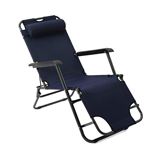 Silla de jardín reclinable con Acolchado Cabeza Almohada 178cm x 66cm x 32cm (Color : C) Silla de jardín reclinable con Acolchado Cabeza Almohada 178cm x 66cm x 32cm (Color : C)