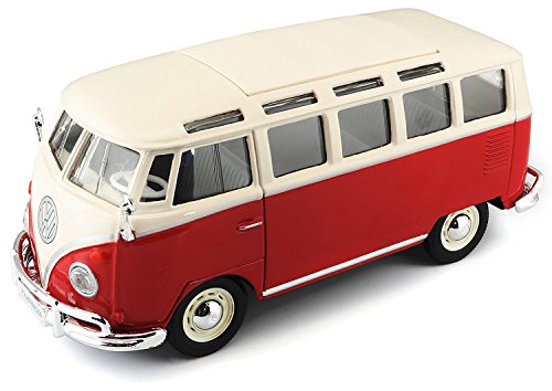 Tavitoys, 1/24 Special VW Samba Blanco y Rojo (31956W/R), Color Crema y Verde (1) Tavitoys, 1/24 Special VW Samba Blanco y Rojo (31956W/R), Color Crema y Verde (1)