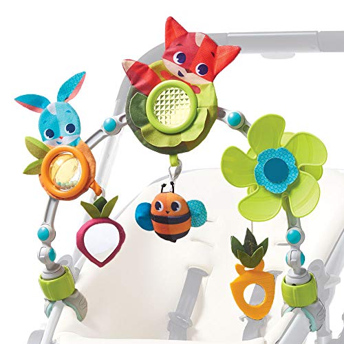 Tiny Love Sunny Stroll Arco de juegos educativo con sonajero y actividades, a partir de 0 meses, Clips de acople universales, Meadow Days Tiny Love Sunny Stroll Arco de juegos educativo con sonajero y actividades, a partir de 0 meses, Clips de acople universales, Meadow Days